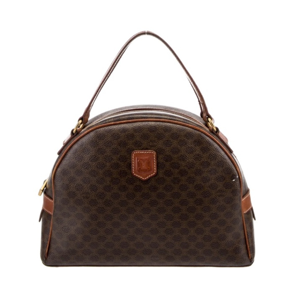 Celine Vintage Macadam Dome Top Handle Handbag